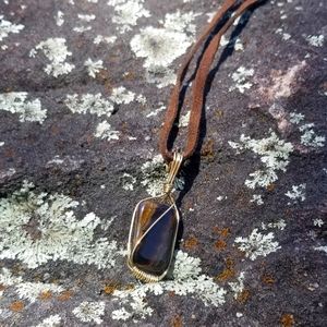 Tiger's Eye Natural Stone Necklace